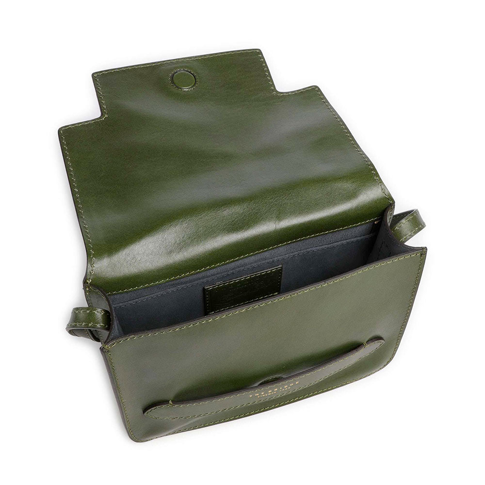 Borsa Donna a Tracolla Media THE BRIDGE linea Lucrezia in Pelle Verde Maggiorana