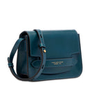 Borsa Donna a Tracolla Media THE BRIDGE linea Lucrezia in Pelle Blu Pavone