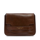 Women's Medium Moka Leather Crossbody Bag THE BRIDGE Lucrezia