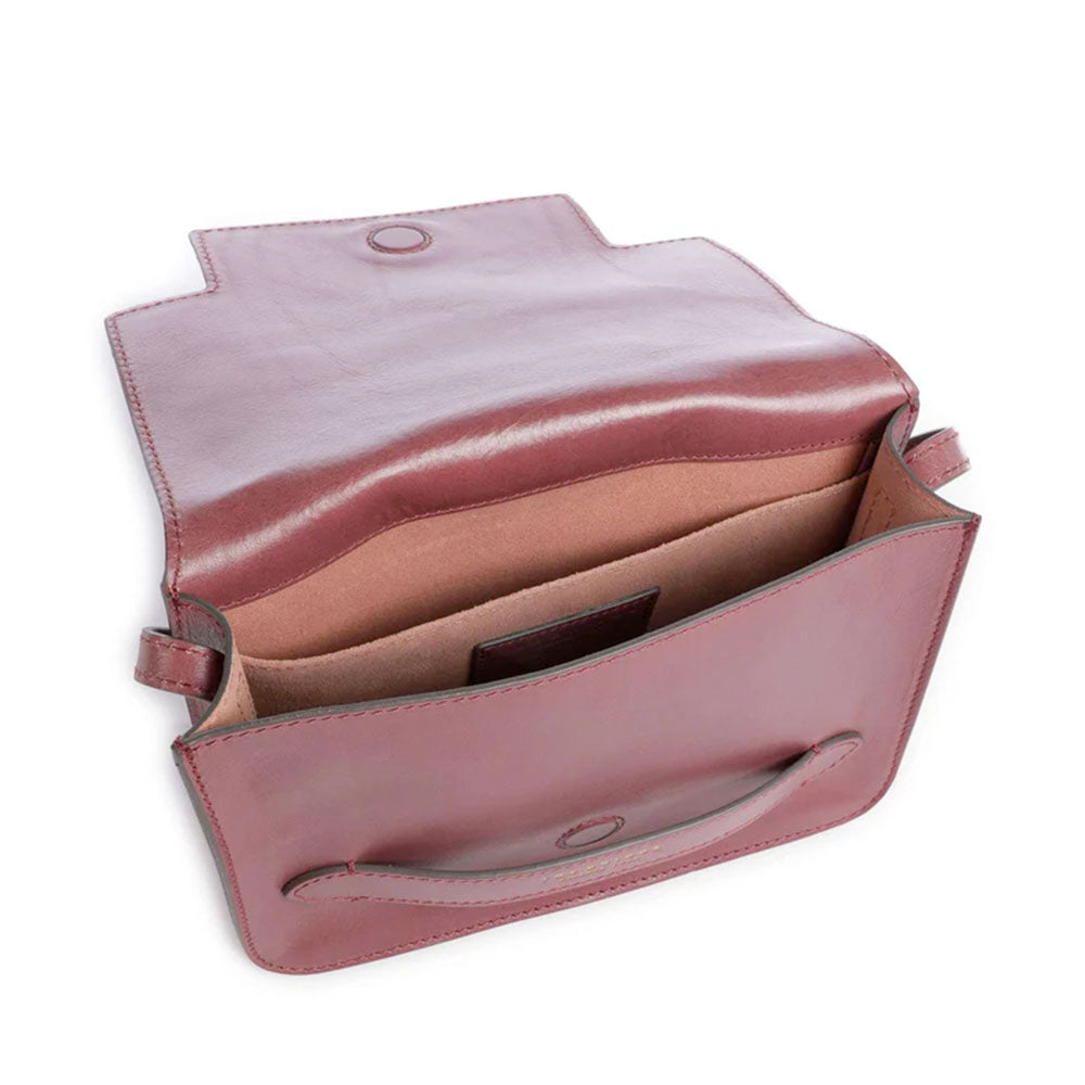Borsa Donna a Tracolla Grande THE BRIDGE linea Lucrezia in Pelle Viola Orchidea