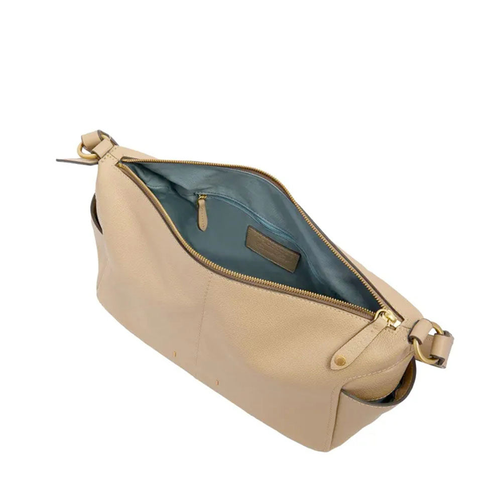 Borsa Donna a Spalla THE BRIDGE linea Letizia in Pelle color Burro