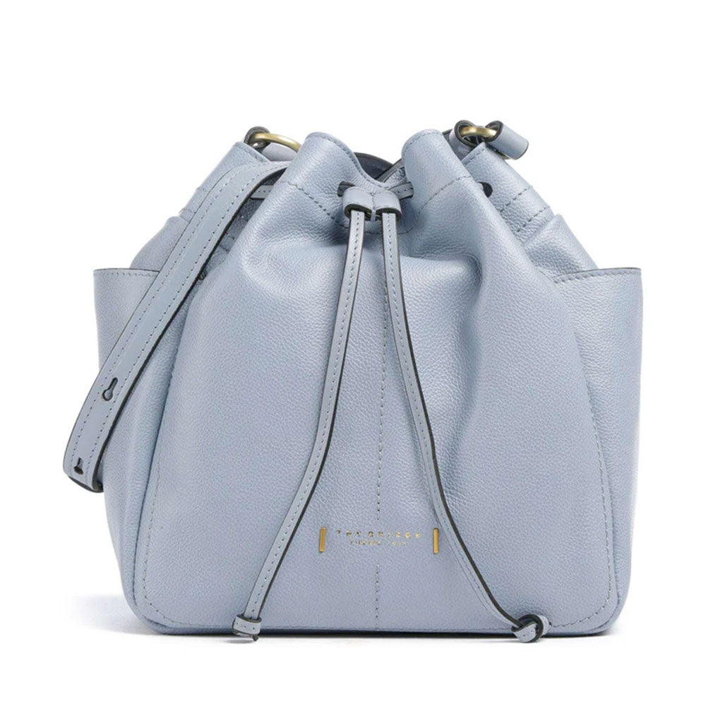 Borsa Donna Secchiello THE BRIDGE linea Letizia in Pelle Azzurro Acqua