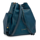Borsa Donna Secchiello THE BRIDGE linea Letizia in Pelle Blu Pavone