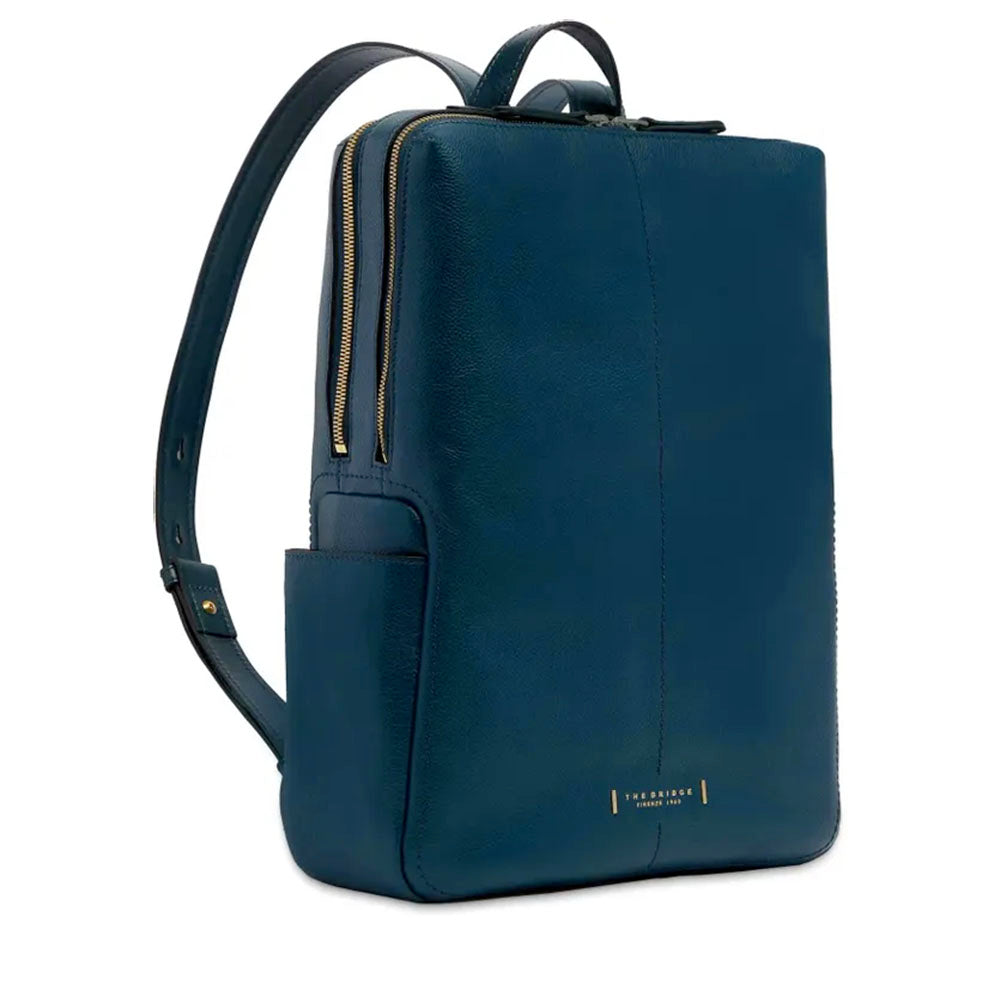 Zaino Donna THE BRIDGE linea Letizia in Pelle Blu Pavone