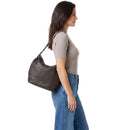 Hobo Bag Donna THE BRIDGE linea Marisa in Pelle color Moka
