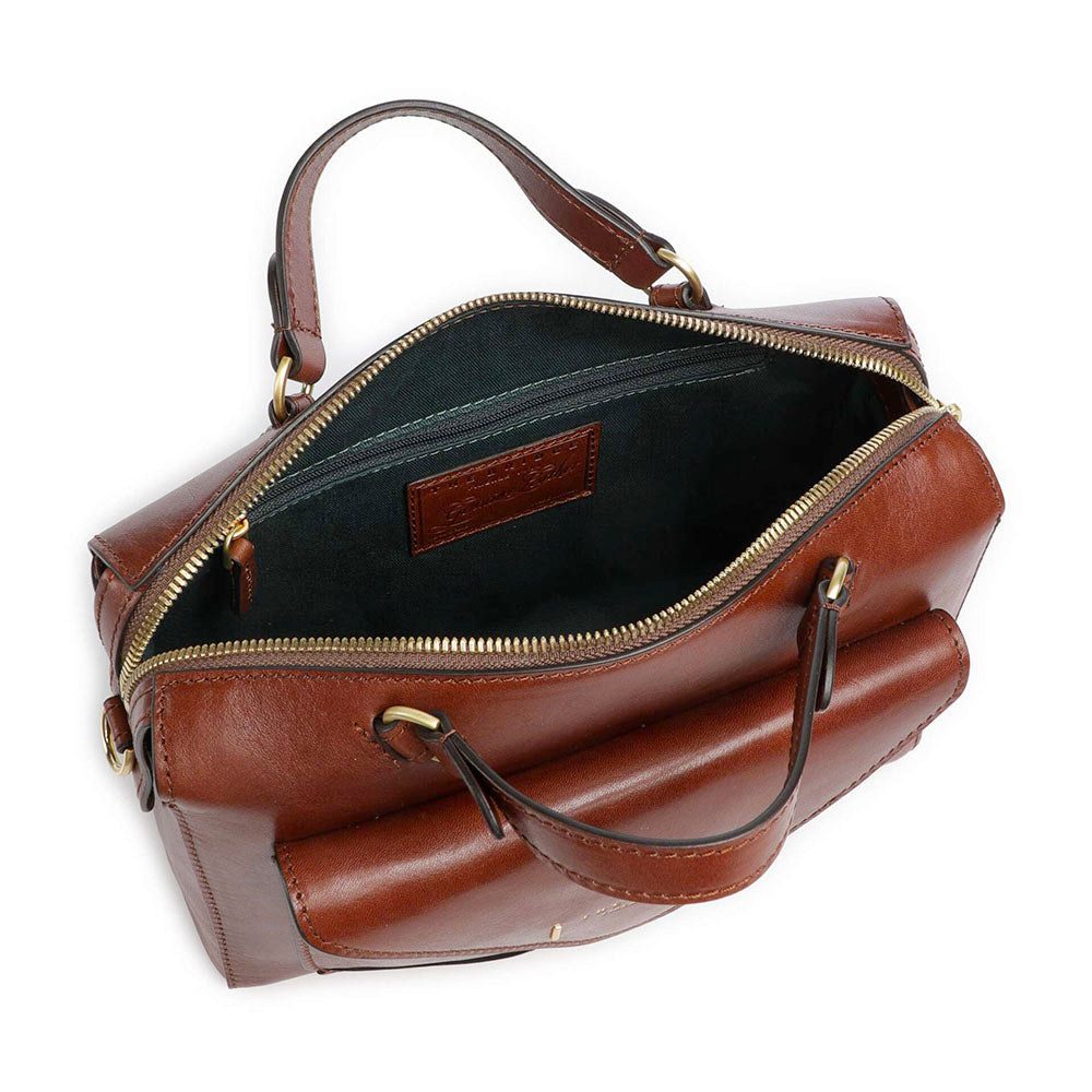 Borsa Donna Bauletto THE BRIDGE linea Frida in Pelle Marrone