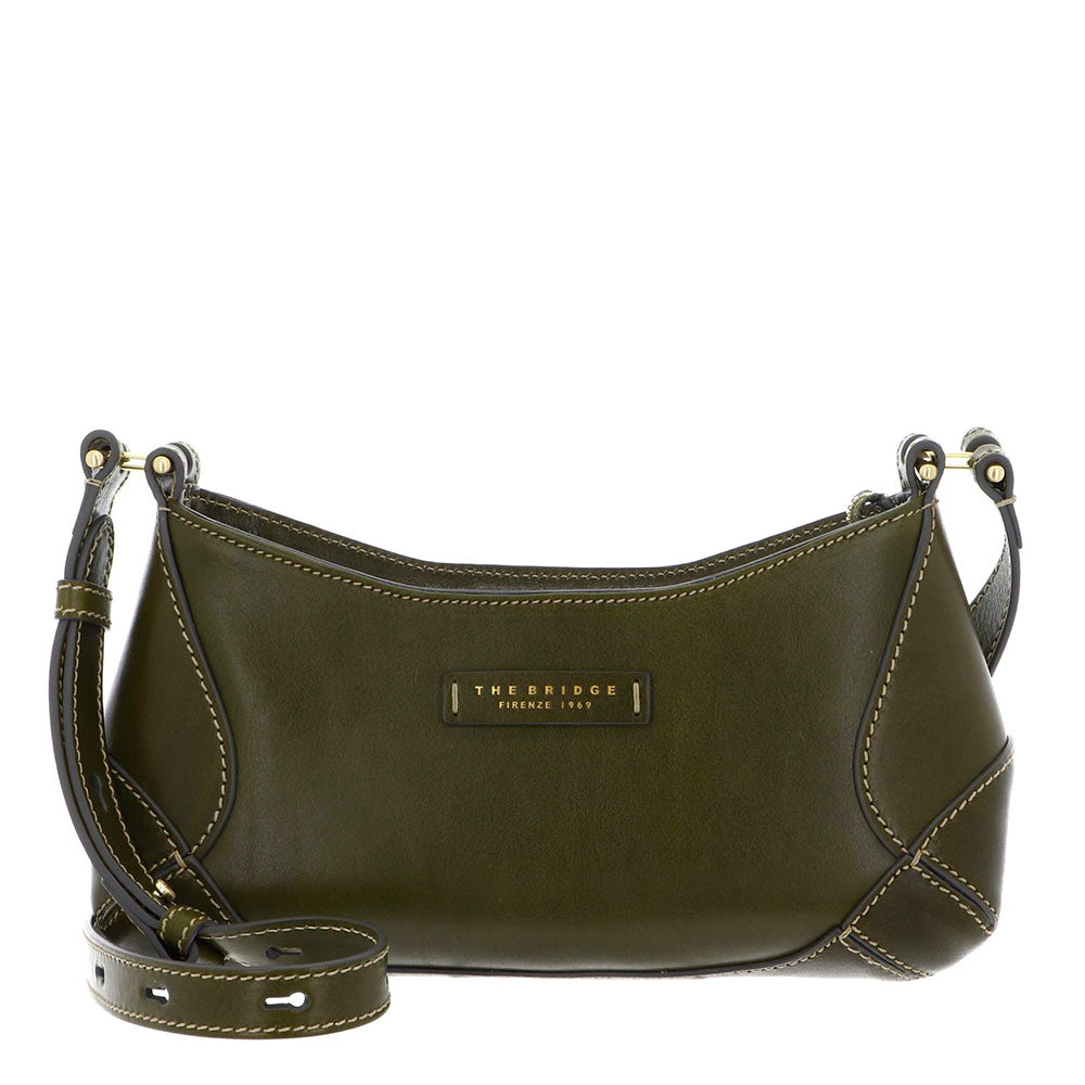 Borsa Donna Sottospalla THE BRIDGE linea Giorgia in Pelle Verde Timo