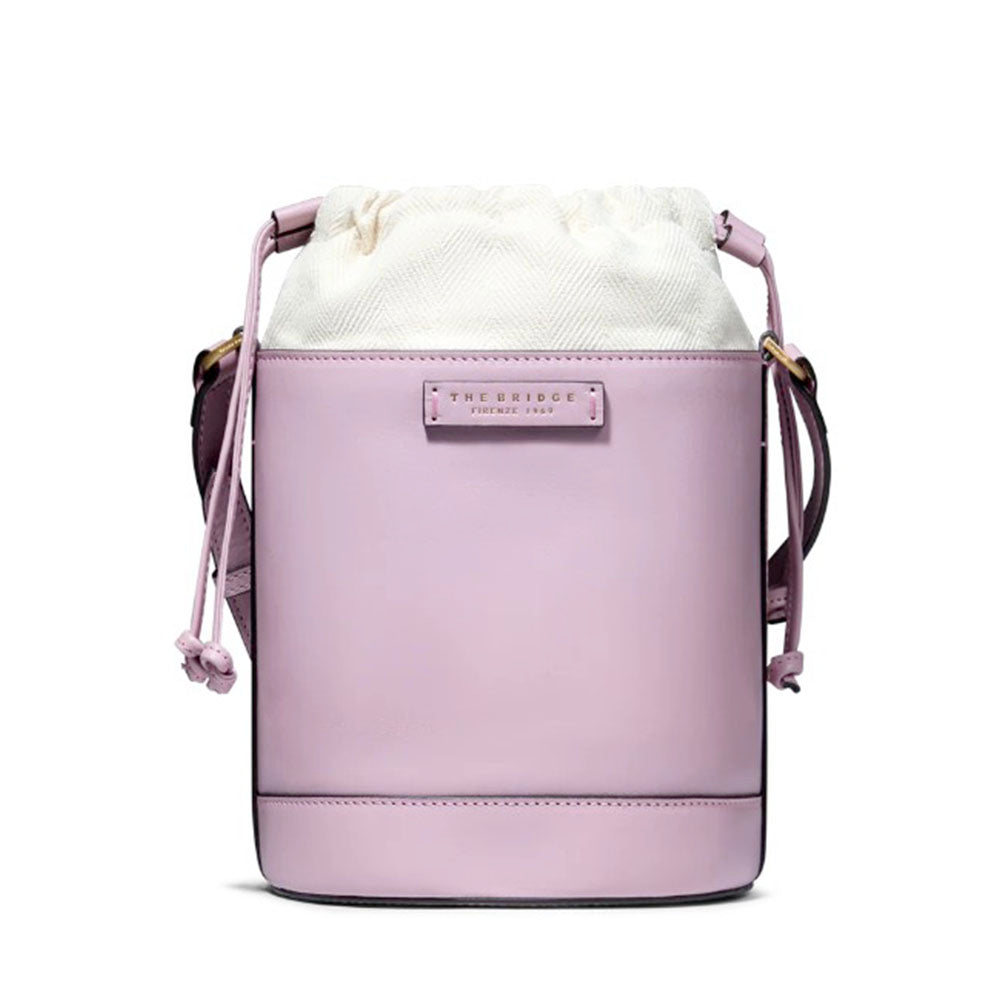 Borsa Donna a Secchiello THE BRIDGE linea Greta in Pelle Blossom Pink