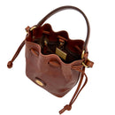 Borsa Donna Secchiello Mini THE BRIDGE linea Story in Pelle Marrone