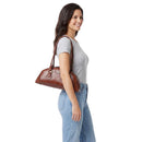 Borsa Donna Bauletto a Spalla THE BRIDGE linea Magda in Pelle Marrone