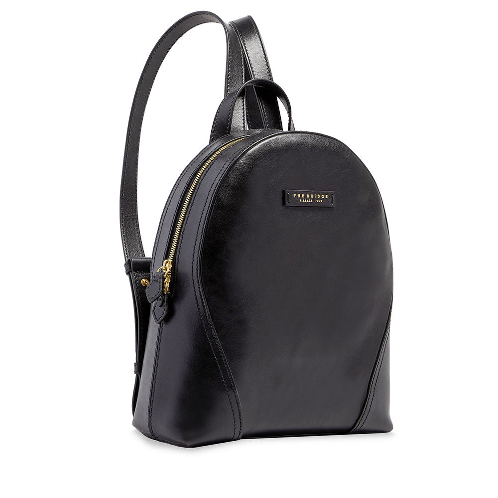 Zaino Donna THE BRIDGE linea Magda in Pelle Nera