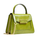 Borsa Donna a Mano THE BRIDGE linea Ginevra Wow in Pelle stampa Cocco Verde Pistacchio