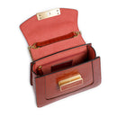 Borsa Donna a Mano THE BRIDGE linea Ginevra Wow in Pelle stampa Cocco Arancio Bruciato