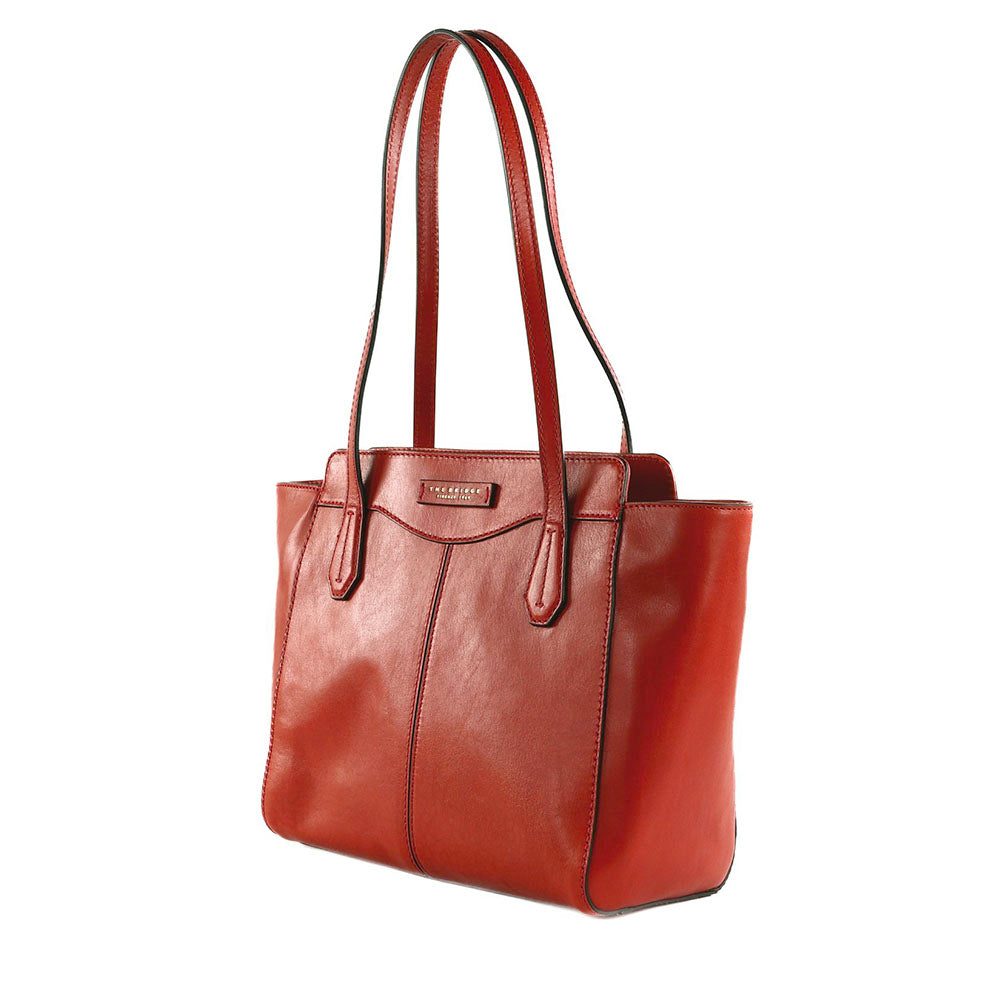 Shopping Bag Donna THE BRIDGE linea Gloria in Pelle Arancio Bruciato