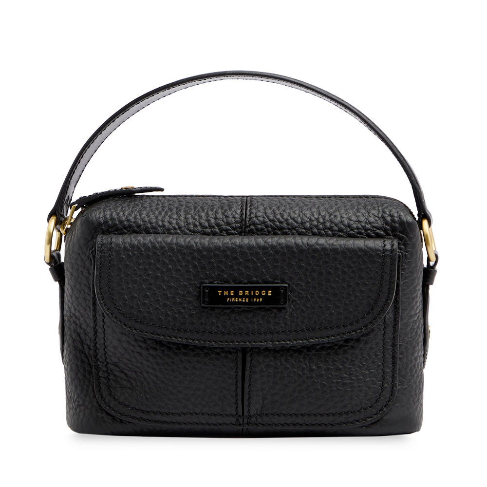 Borsa Donna a Tracolla THE BRIDGE linea Martina in Pelle Nera