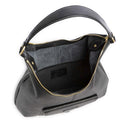 Hobo Bag Donna THE BRIDGE linea Martina in Pelle Nera
