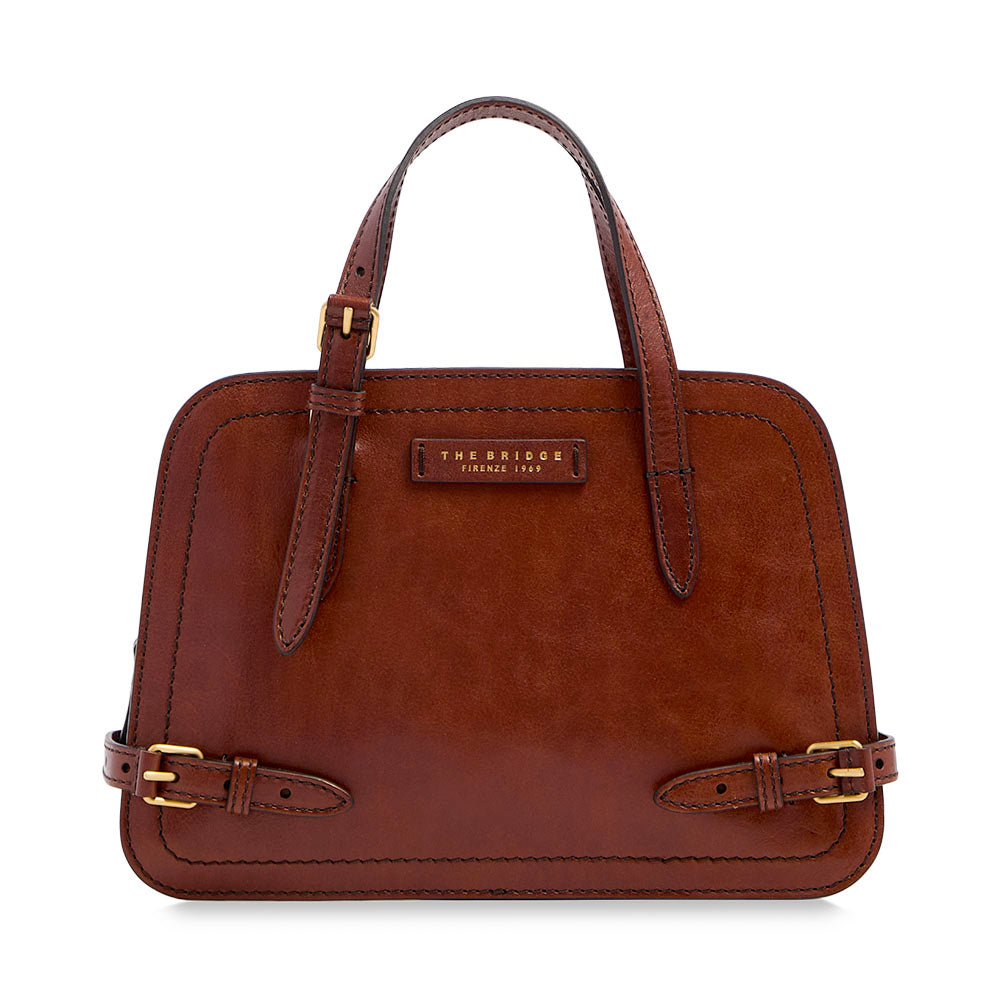 Borsa Donna a Mano THE BRIDGE linea Monica in Pelle Marrone