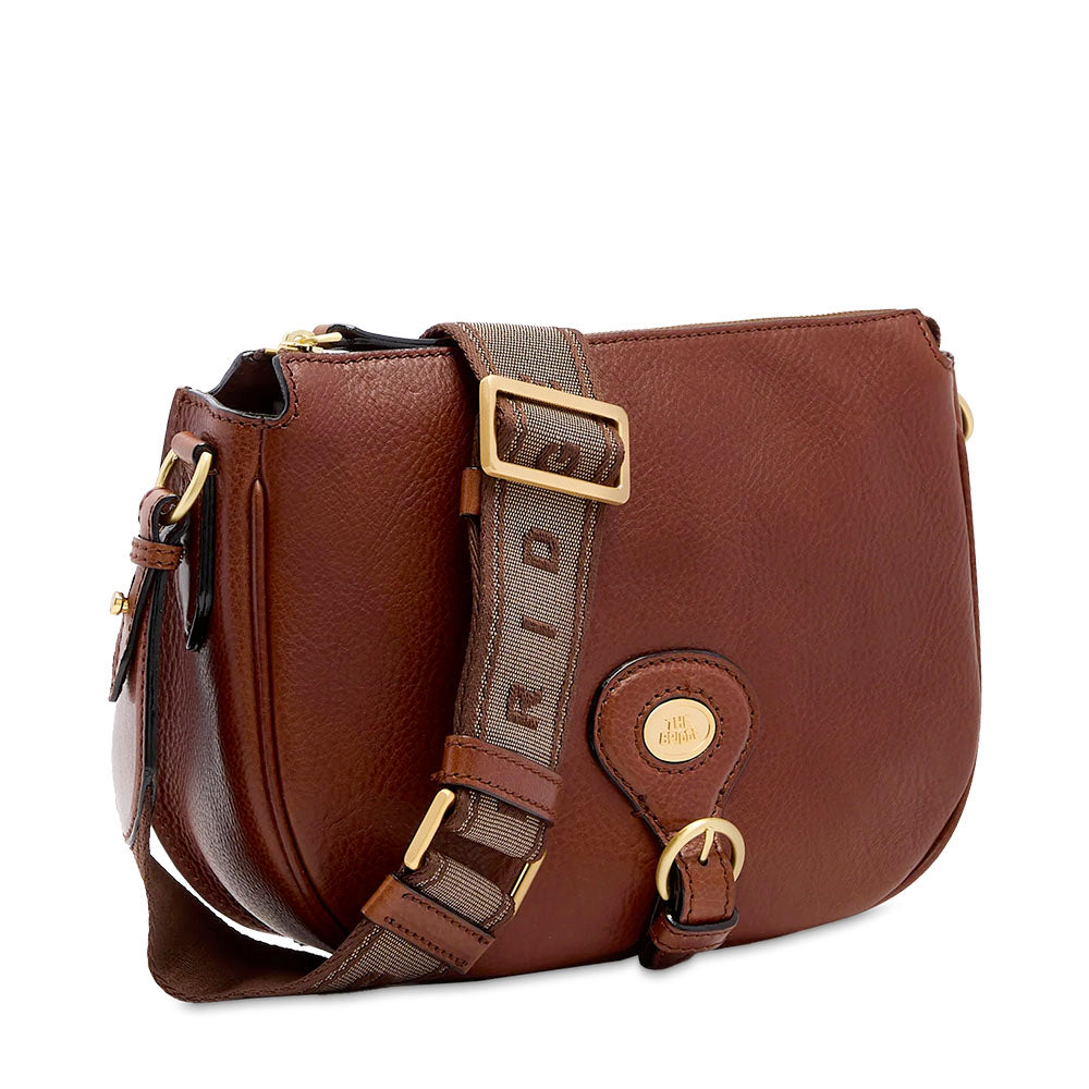 Borsa Donna a Tracolla Media THE BRIDGE linea Isadora in Pelle Marrone