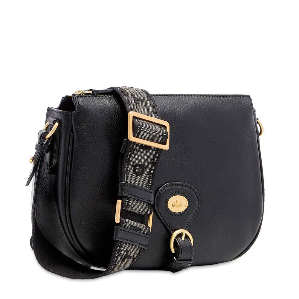Borsa Donna a Tracolla Media THE BRIDGE linea Isadora in Pelle Nera