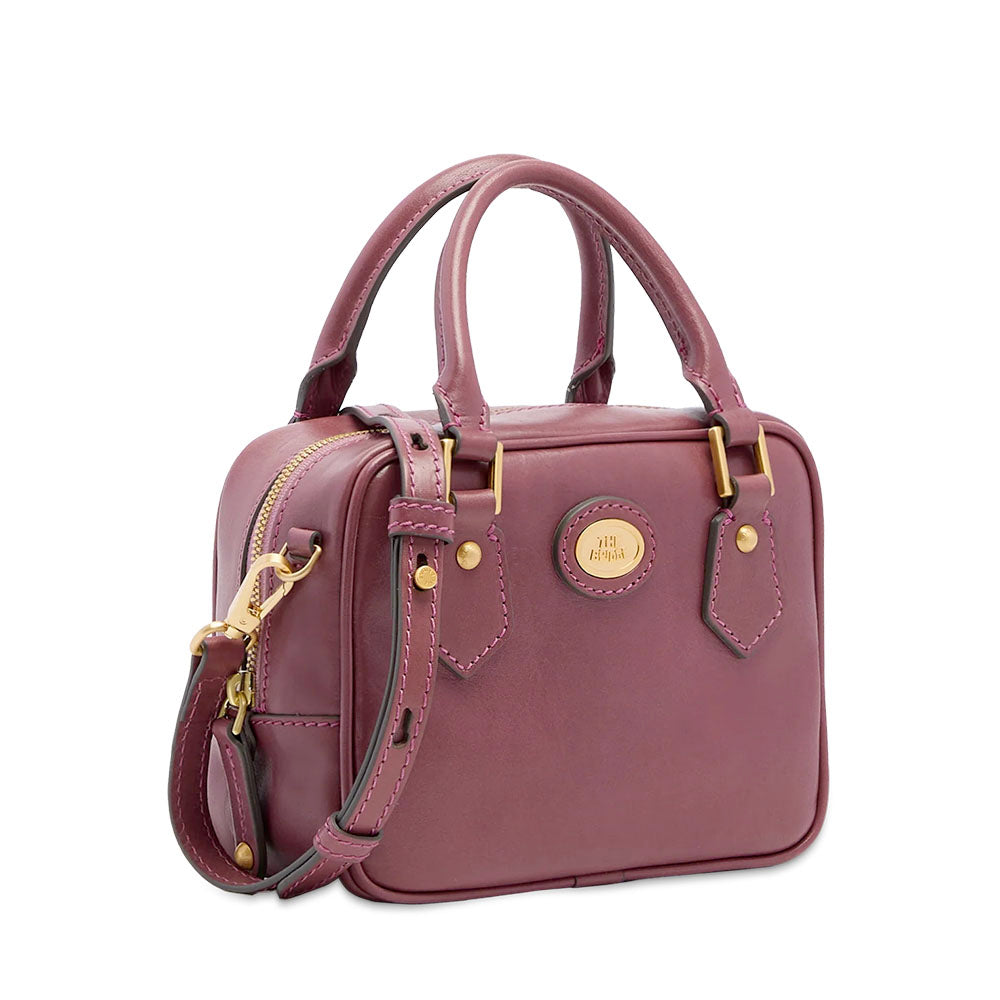 Bauletto Donna Mini THE BRIDGE linea Story in Pelle Viola Orchidea
