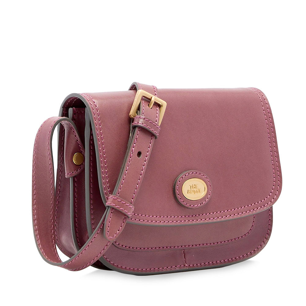 Borsa Donna a Tracolla Small THE BRIDGE linea Story in Pelle Viola Orchidea