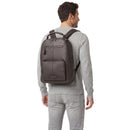 Zaino Uomo Porta PC 14" THE BRIDGE linea Manfredi in Pelle color Moka