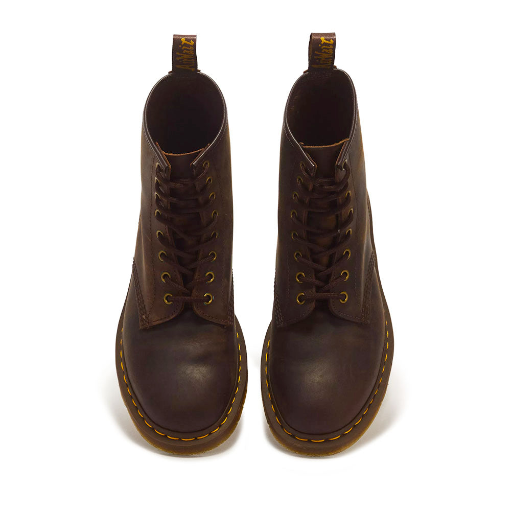 Stivali Unisex DR. MARTENS linea 1460 in Pelle Crazy Horse Dark Brown