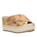 Ciabatte Donna con Zeppa 1A Classe Alviero Martini in Eco Nappa stampa Geo Classic 1401