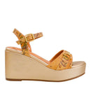 Sandali Donna con Zeppa 1A Classe Alviero Martini in Eco Nappa stampa Geo Classic 1406