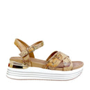 Sandali Platform Donna 1A Classe Alviero Martini in Eco Nappa stampa Geo Classic 1412