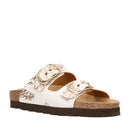 Ciabatte Donna Doppia Fascia 1A Classe Alviero Martini in Eco Nappa stampa Geo White 1422