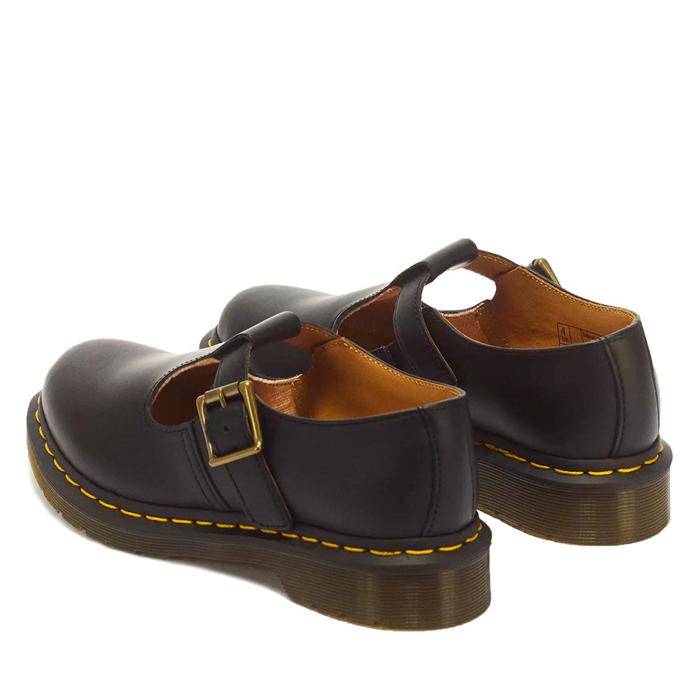 Scarpe Donna DR. MARTENS linea Polley in Pelle Smooth Nera