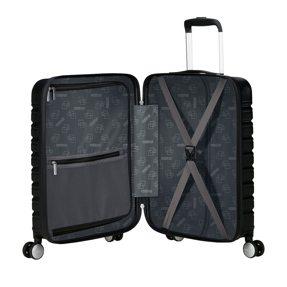 Trolley Cabina Rigido Easy Access 4 Ruote AMERICAN TOURISTER linea Flashline colore Shadow Black