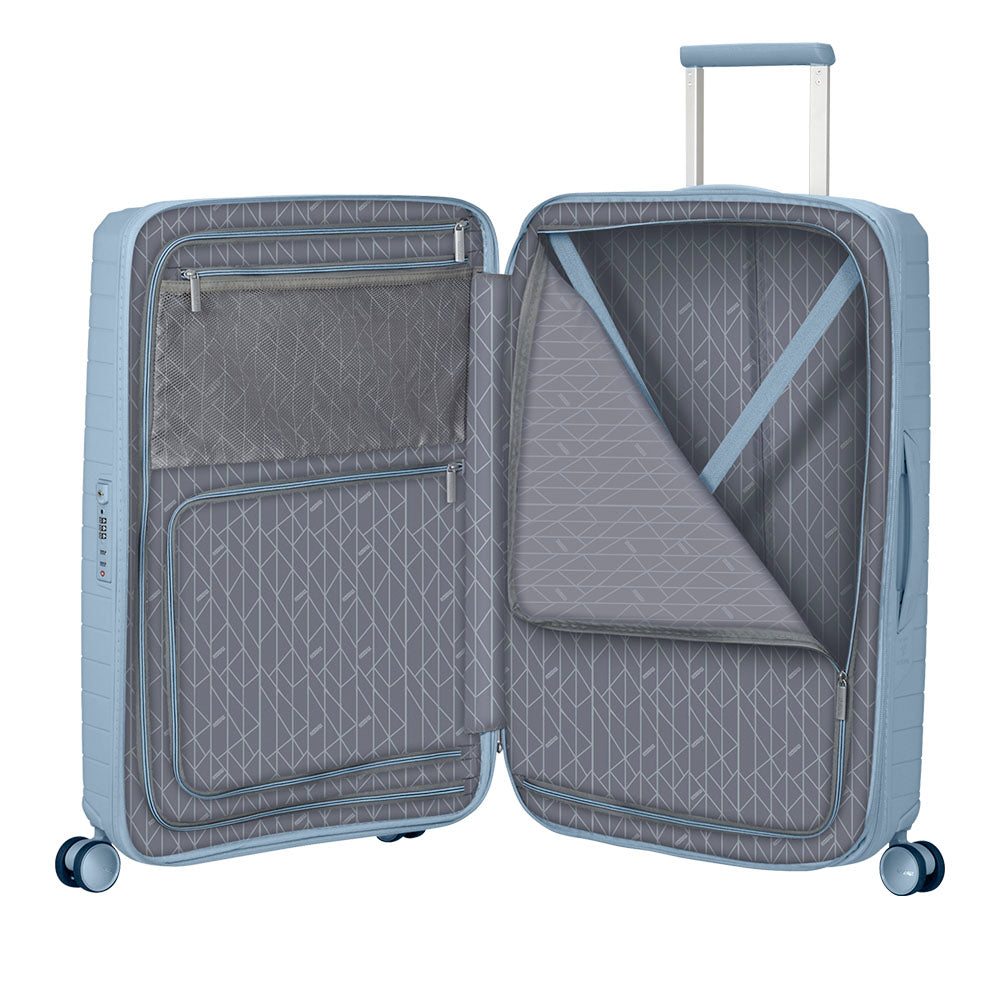 Trolley Medio Rigido Espandibile 4 Ruote AMERICAN TOURISTER linea FastForward colore Steel Blue