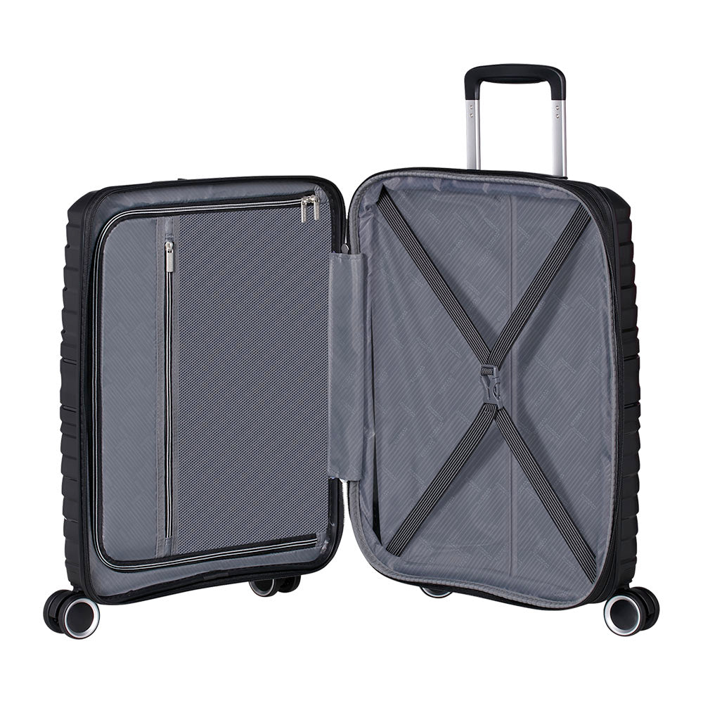Trolley Cabina Rigido Espandibile 4 Ruote AMERICAN TOURISTER linea Flytwist colore Shadow Black