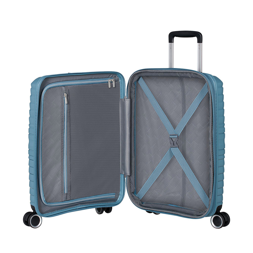 Trolley Cabina Rigido Espandibile 4 Ruote AMERICAN TOURISTER linea Flytwist colore Storm Blue
