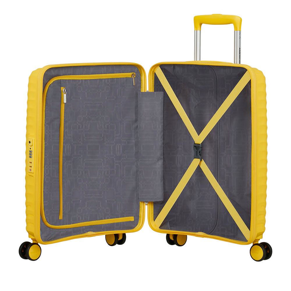 Trolley Cabina Rigido 4 Ruote AMERICAN TOURISTER linea Diablast colore Digital Yellow