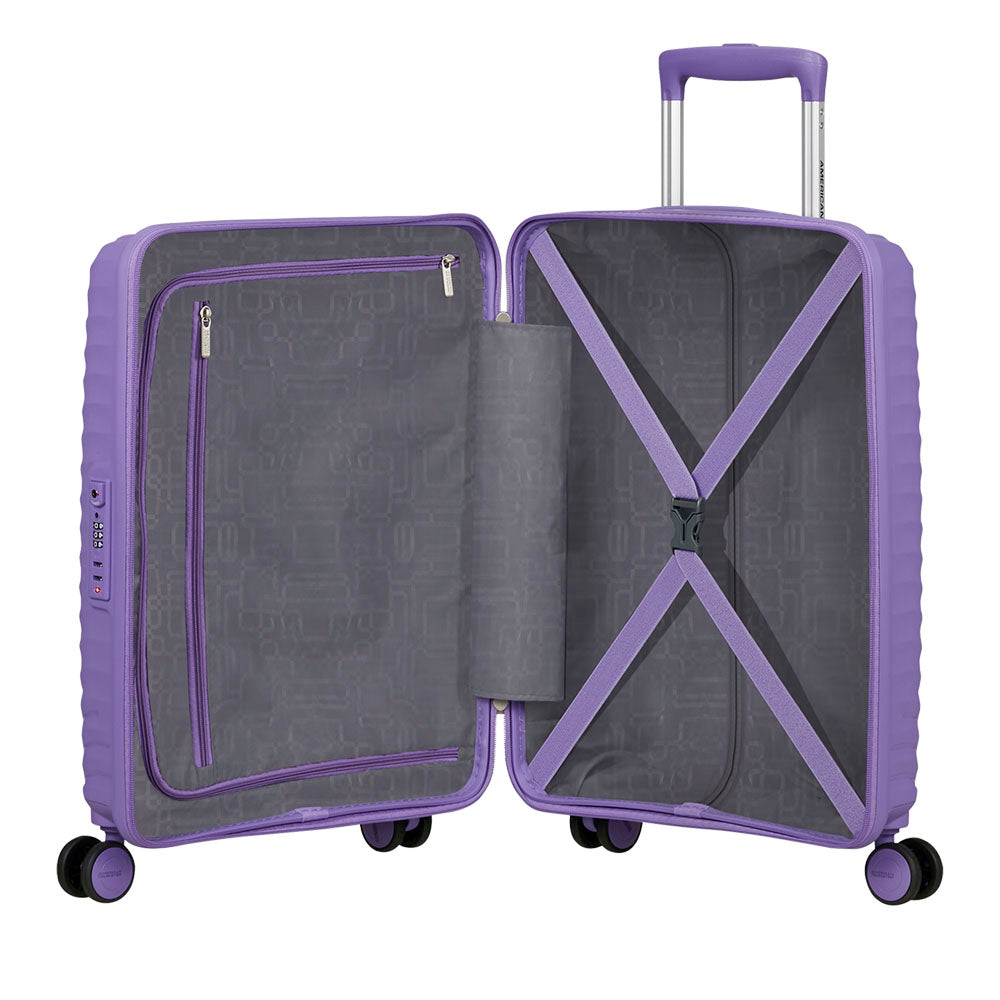 Trolley Cabina Rigido 4 Ruote AMERICAN TOURISTER linea Diablast colore Purple Pulse