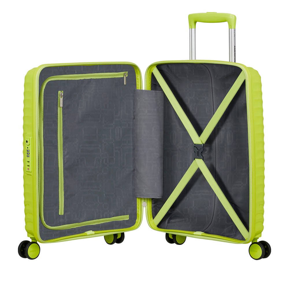 Trolley Cabina Rigido 4 Ruote AMERICAN TOURISTER linea Diablast colore Hyper Lime