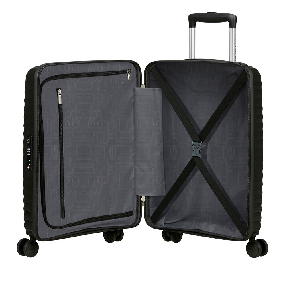 Trolley Cabina Rigido 4 Ruote AMERICAN TOURISTER linea Diablast colore Black Code