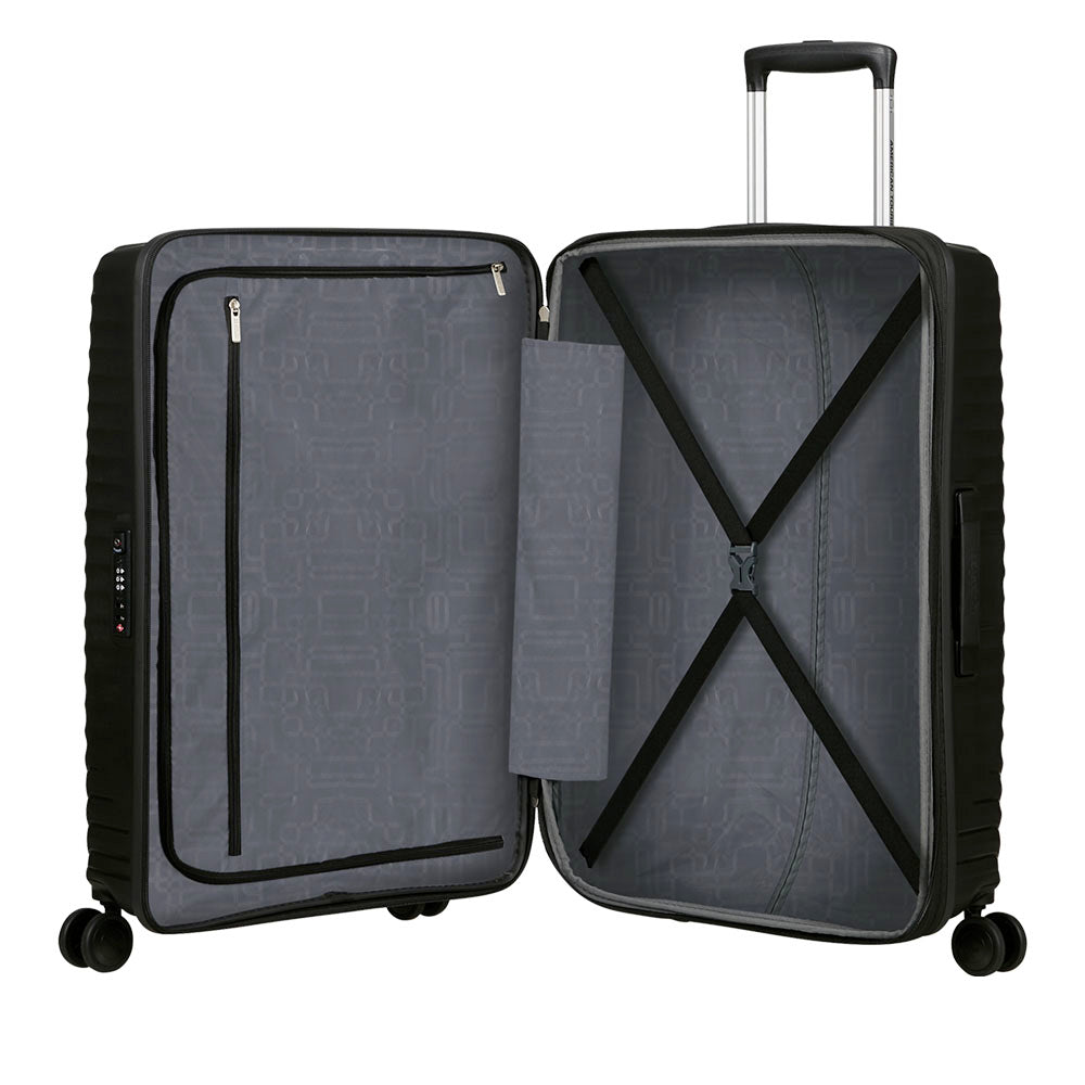 Trolley Medio Rigido Espandibile AMERICAN TOURISTER linea Diablast colore Black Code