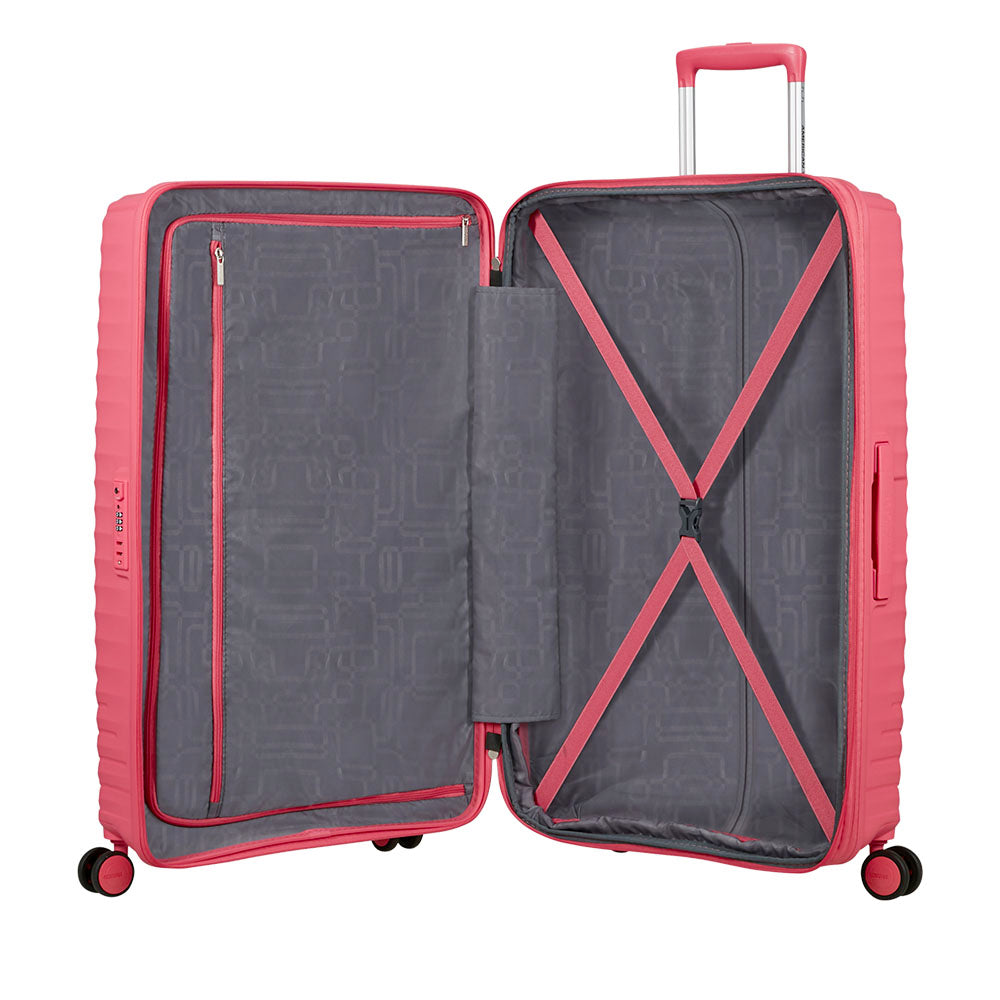 Trolley Grande Rigido Espandibile AMERICAN TOURISTER linea Diablast colore Pink Glitch
