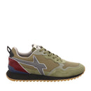 Sneakers Uomo W6YZ Jet-M. in Tessuto e Suede colore Militare Antracite e Bordeaux
