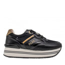 Sneakers Running 1A Classe Alviero Martini Nere con Dettaglio stampa Geo Beige 2441