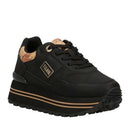 Sneakers Running 1A Classe Alviero Martini in Eco Nappa Nera con Inserti Geo Classic 2560