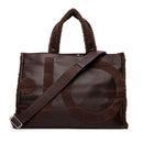 Tote Bag Donna LIU JO in Ecopelle con Logo in Fake Montone Testa di Moro