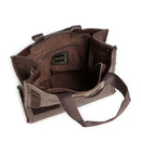 Tote Bag Donna LIU JO in Tessuto Check Testa di Moro con Maxi Logo