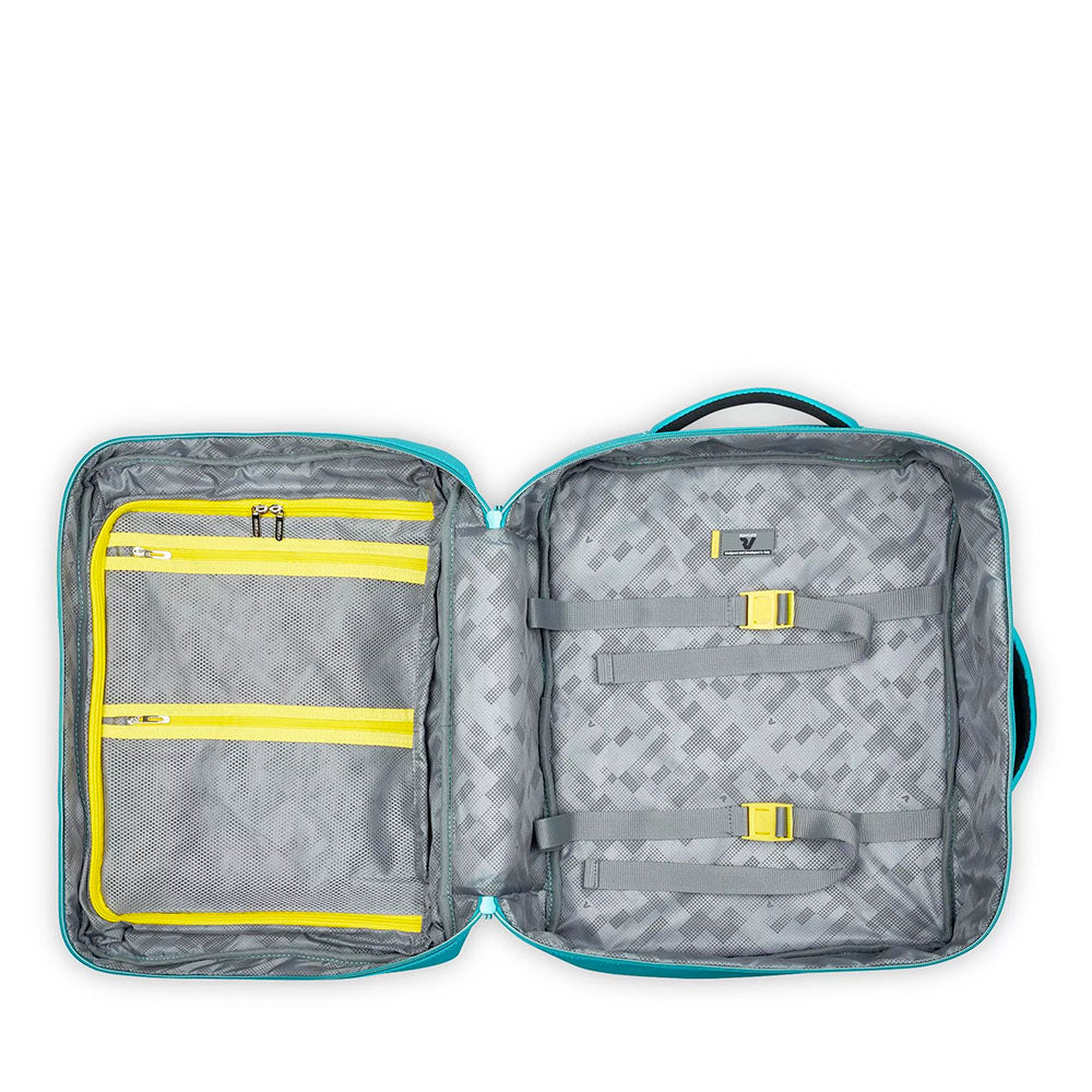 Zaino da Viaggio Underseat RONCATO linea Wanderline in Tessuto Gommato Turchese