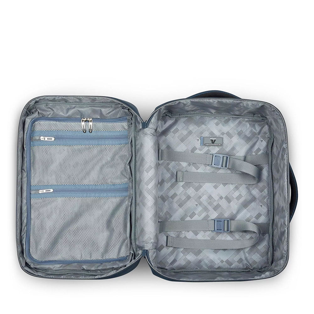 Zaino da Viaggio Underseat Small RONCATO linea Wanderline in Tessuto Gommato Blu Notte