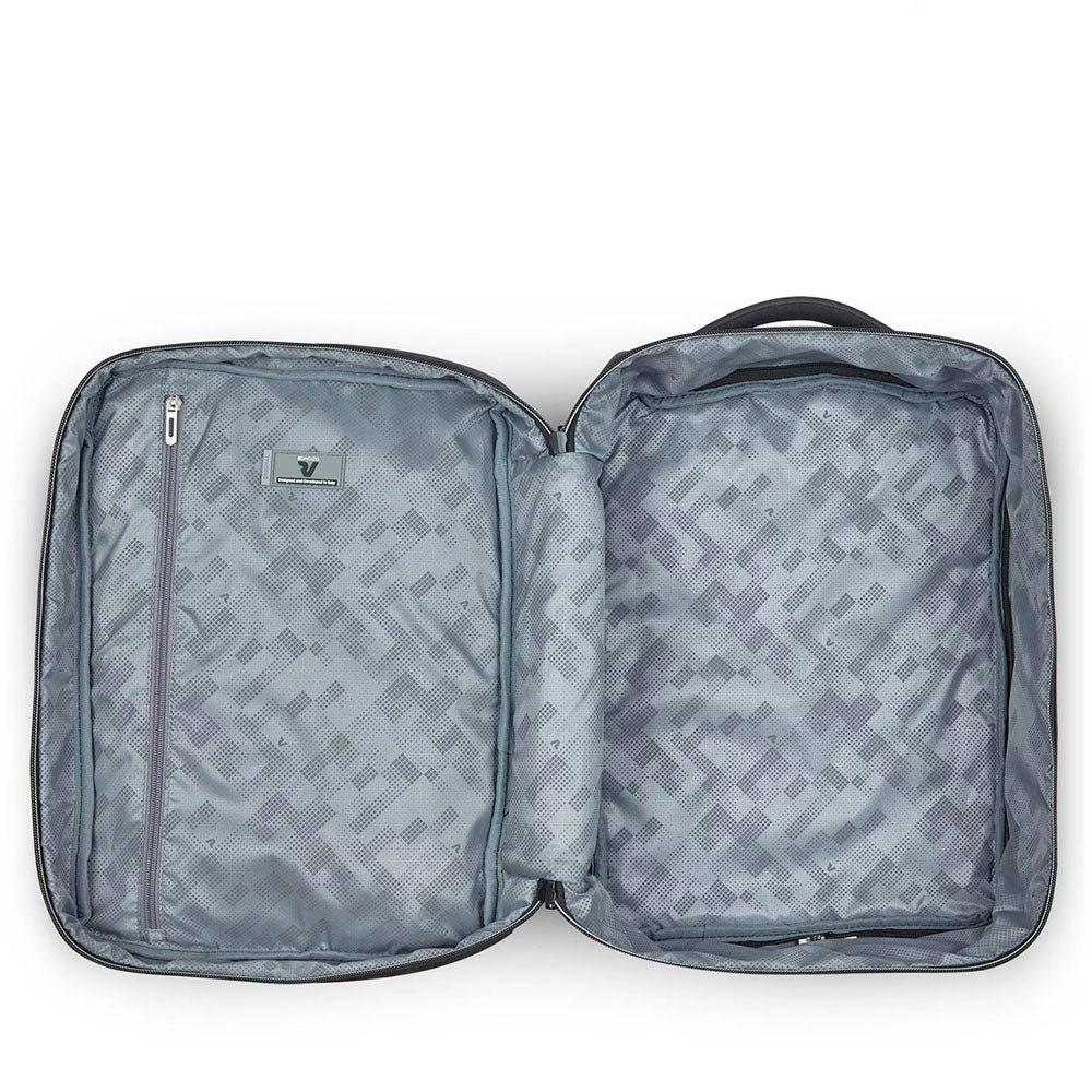Zaino da Viaggio Underseat con Sacca Sottovuoto RONCATO linea Wanderline in Tessuto Gommato Nero